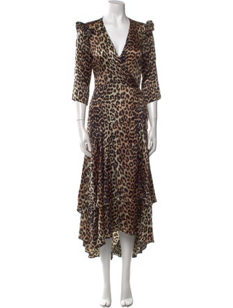 Ganni Silk Long Dress