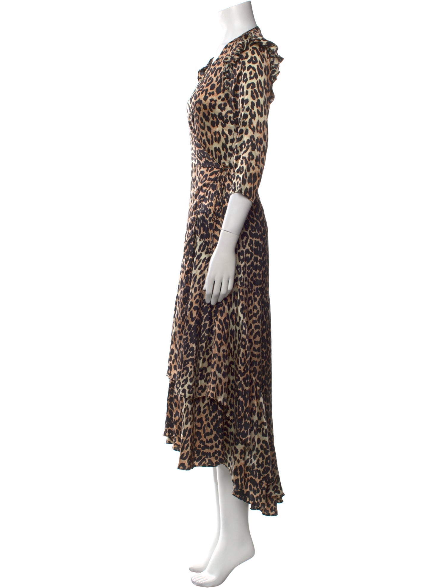 Ganni Silk Long Dress