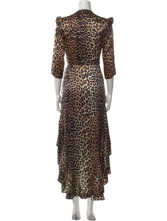 Ganni Silk Long Dress