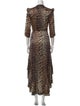 Ganni Silk Long Dress