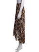 Ganni Animal Print Midi Length Skirt
