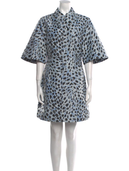Ganni Animal Print Mini Dress
