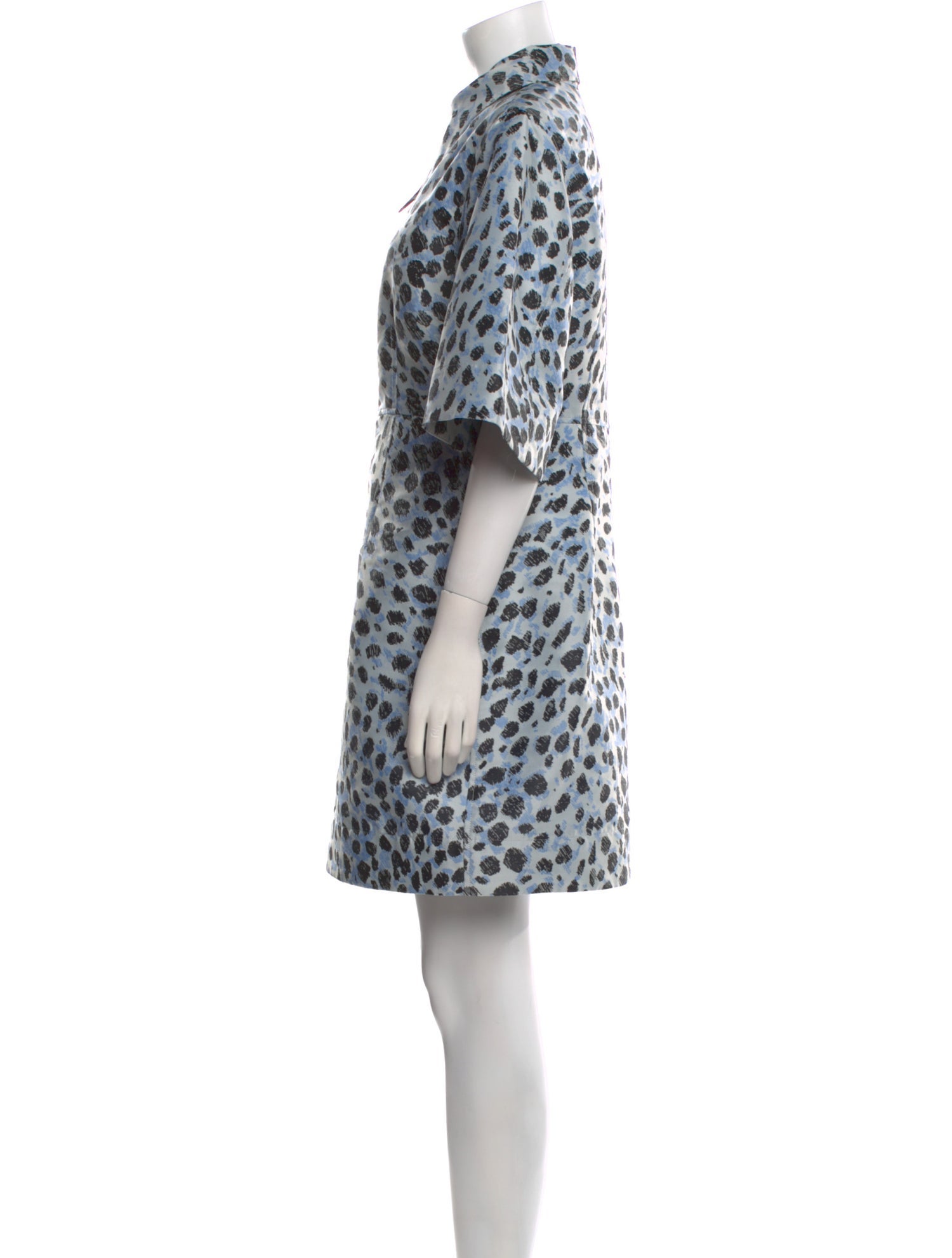 Ganni Animal Print Mini Dress