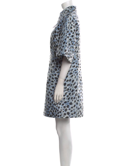 Ganni Animal Print Mini Dress