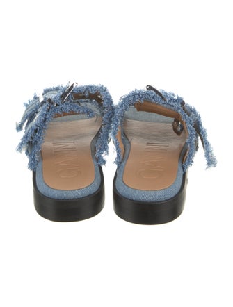 Ganni Denim Slides