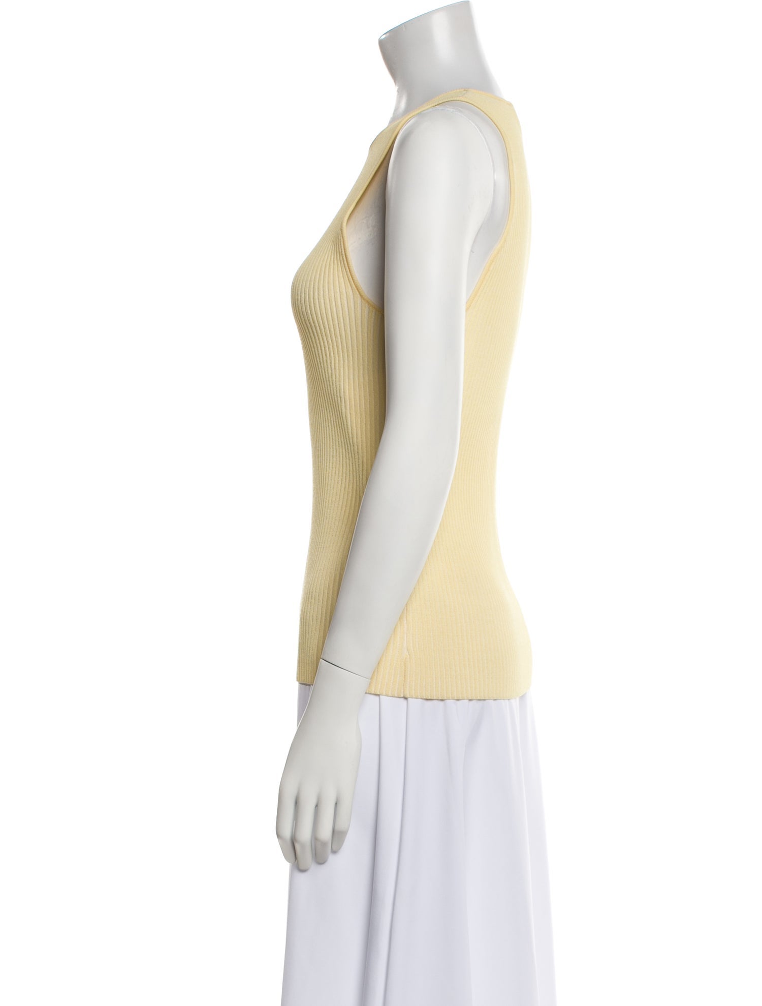 Ganni Crew Neck Sleeveless Top