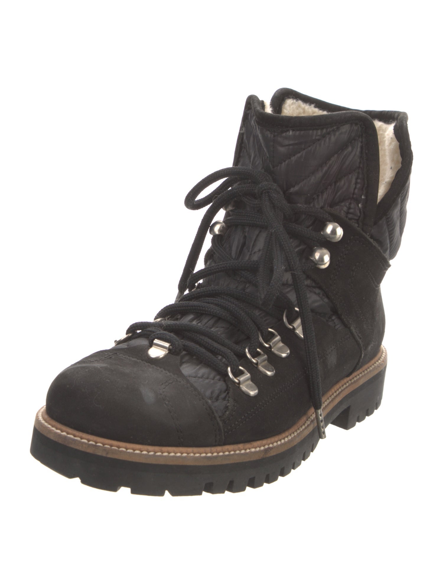 Ganni Suede Combat Boots