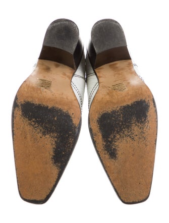 Ganni Leather Western Boots