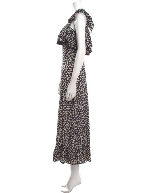 Ganni Floral Print Long Dress