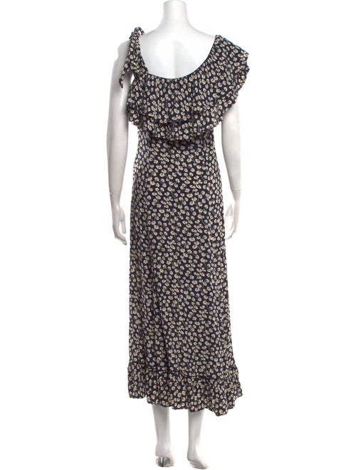 Ganni Floral Print Long Dress