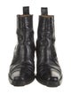 Ganni Embossed Leather Animal Print Western Boots