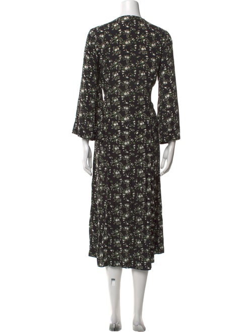 Ganni Floral Print Midi Length Dress
