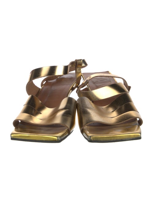 Ganni Leather Slingback Sandals