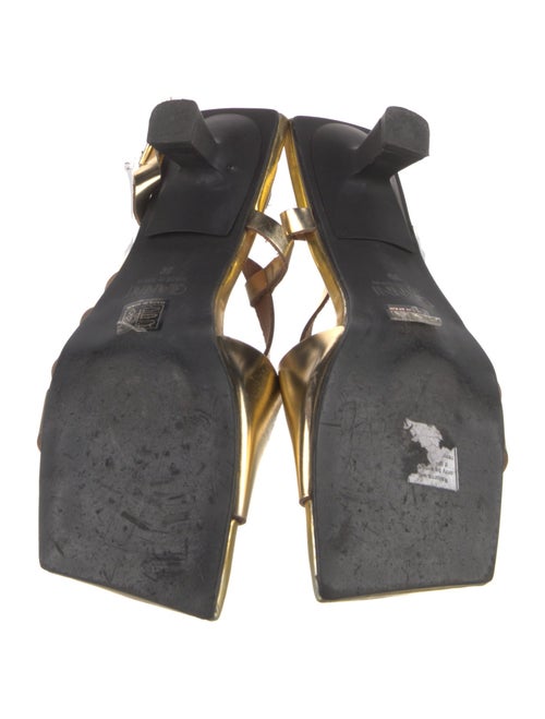 Ganni Leather Slingback Sandals