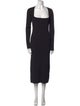 Ganni Square Neckline Long Dress
