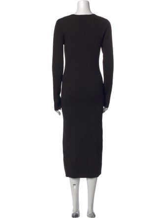 Ganni Square Neckline Long Dress