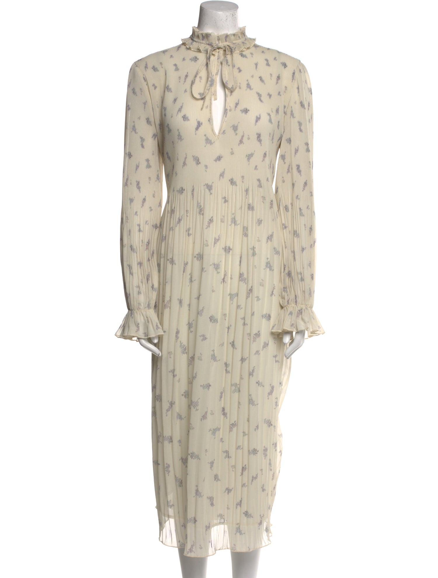 Ganni Floral Print Long Dress