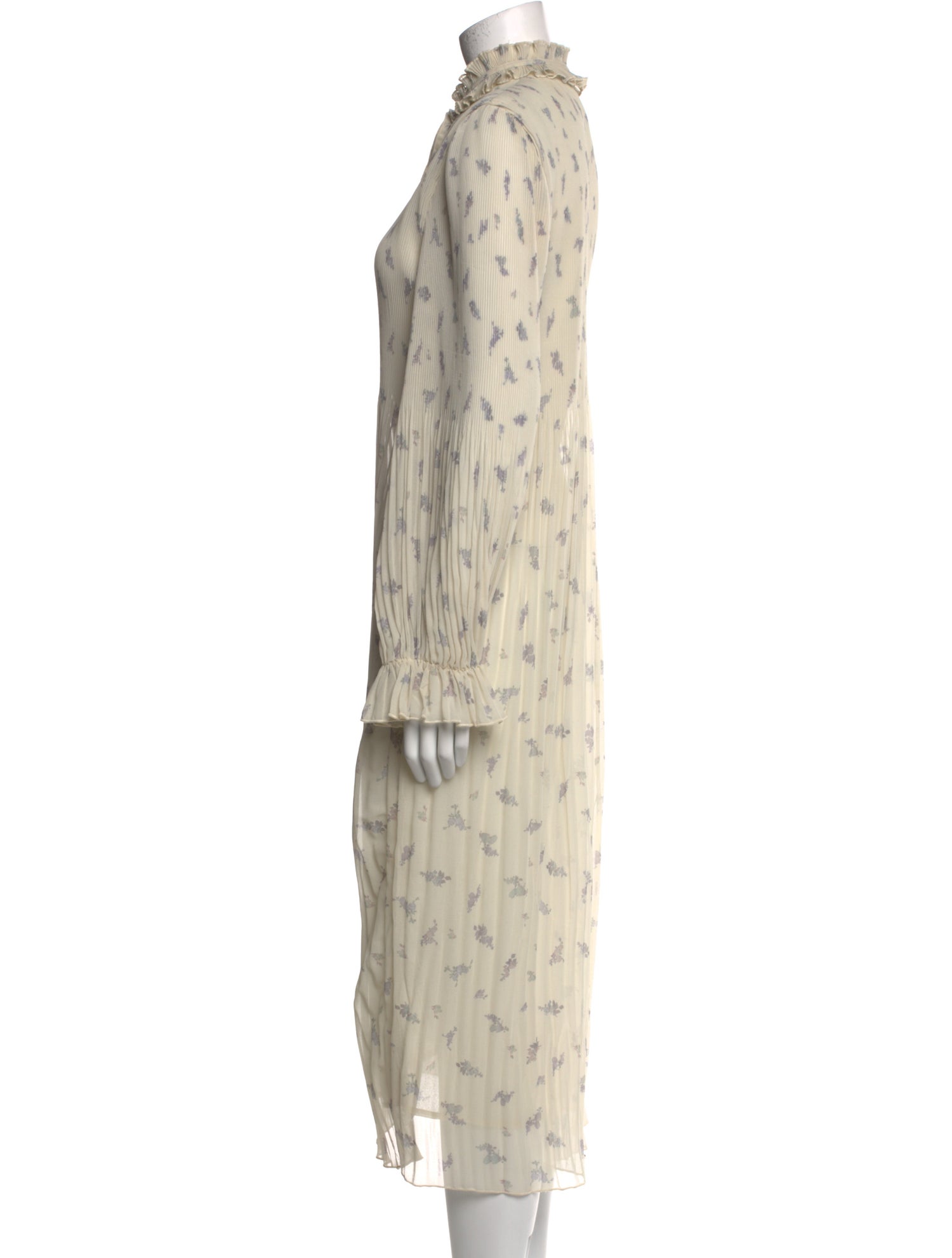 Ganni Floral Print Long Dress