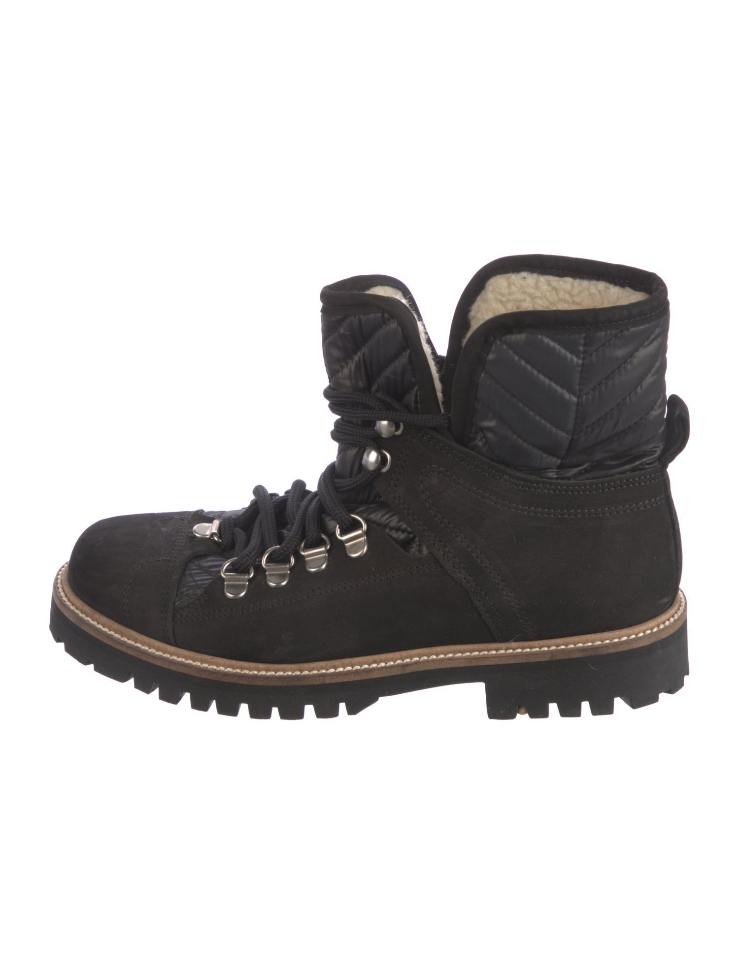 Ganni Suede Combat Boots