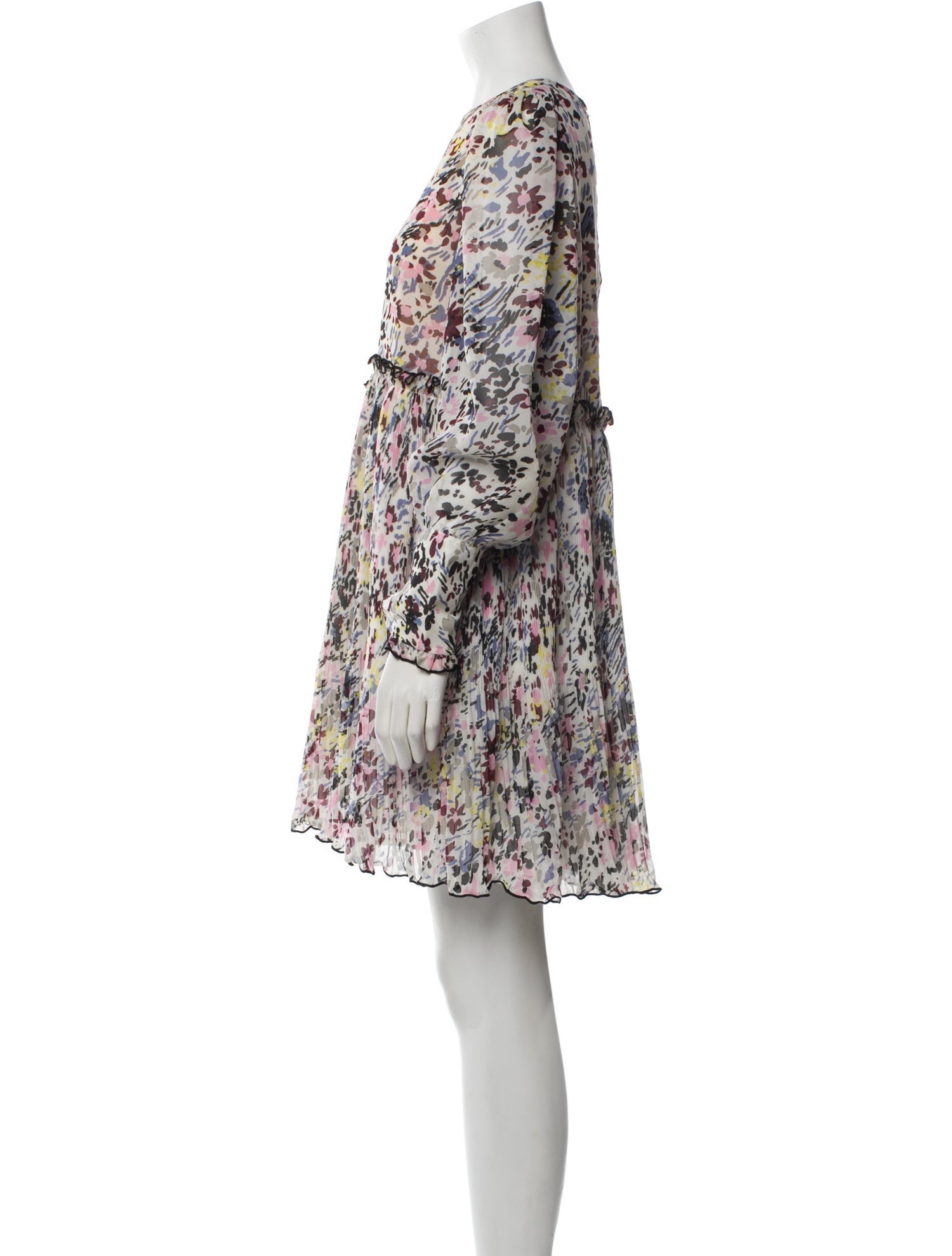 Ganni Floral Print Mini Dress