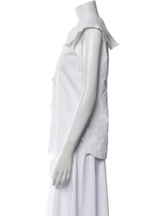 Ganni Sleeveless Button-Up Top