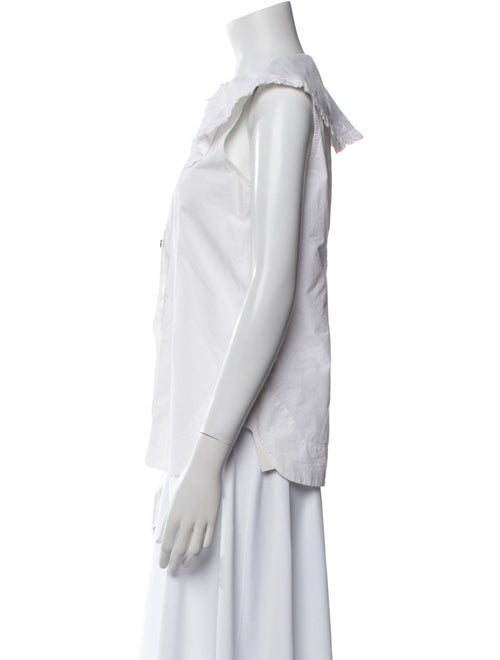 Ganni Sleeveless Button-Up Top