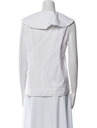 Ganni Sleeveless Button-Up Top