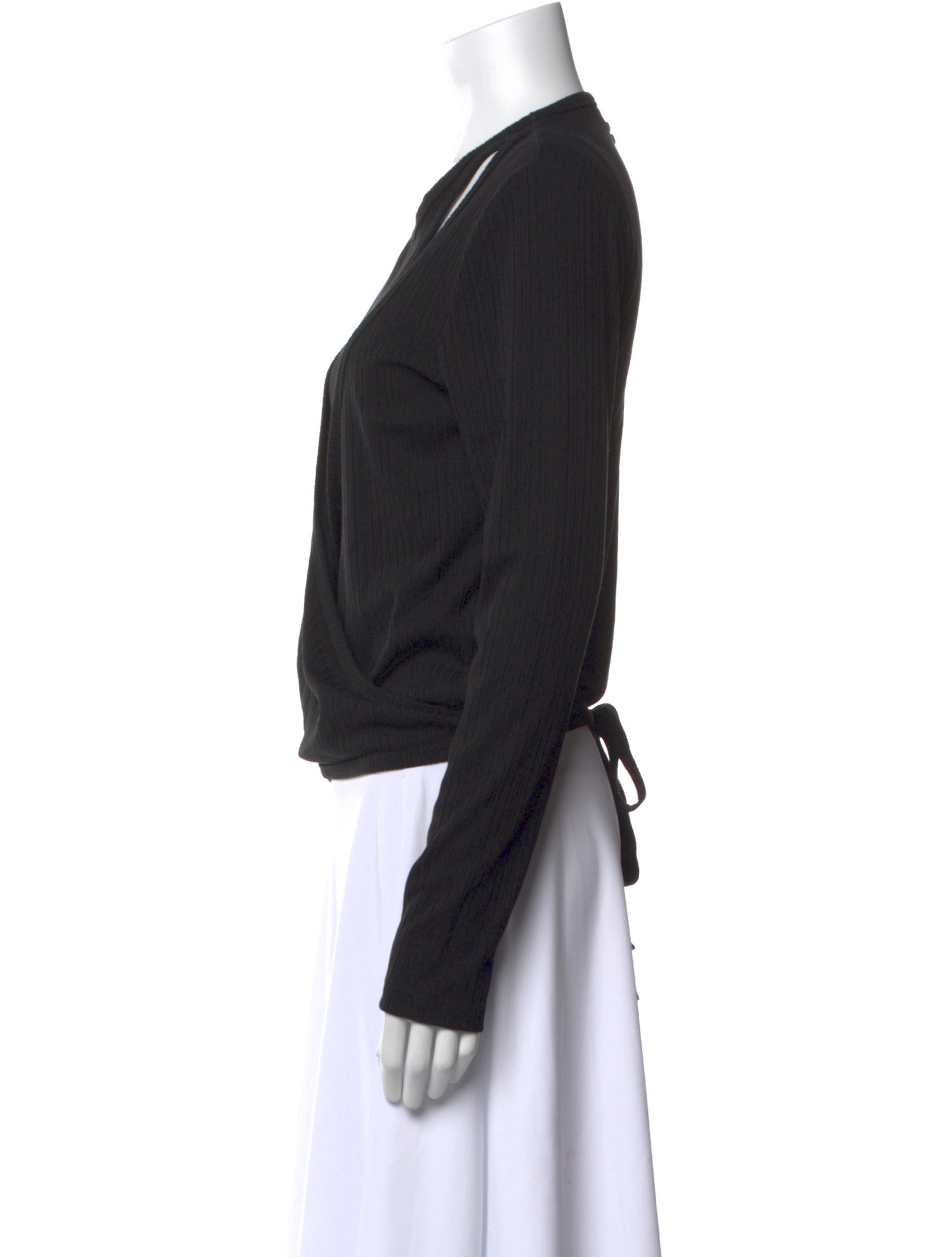 Ganni Scoop Neck Long Sleeve Sweatshirt