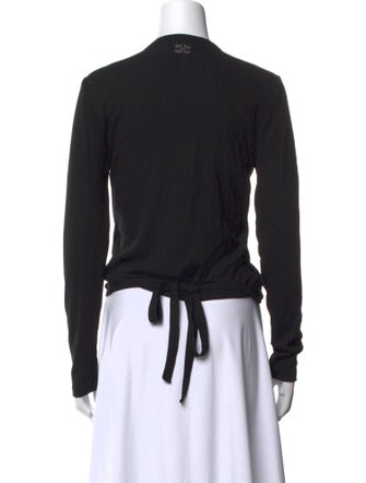 Ganni Scoop Neck Long Sleeve Sweatshirt