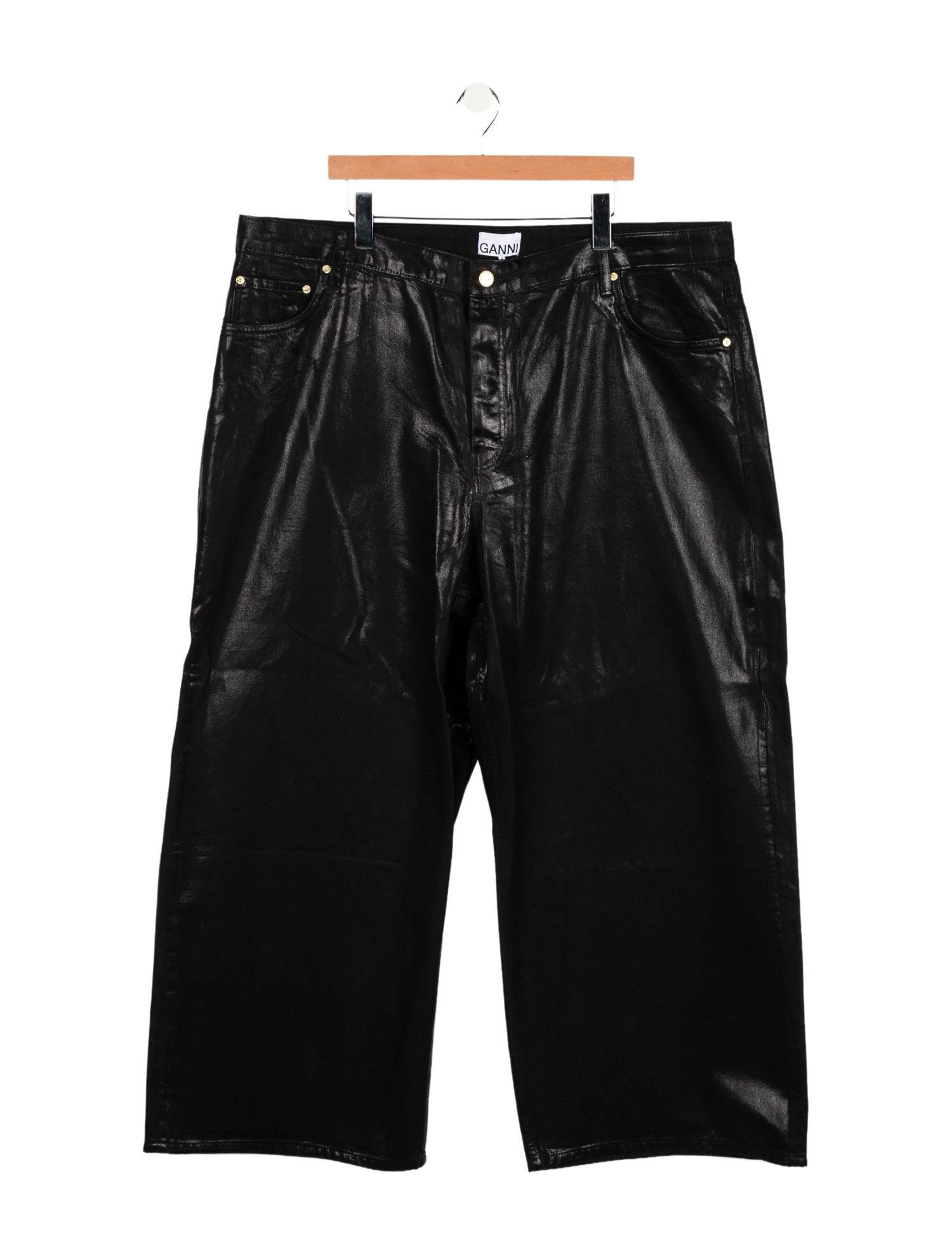 Ganni High-Rise Wide Leg Jeans w/ Tags