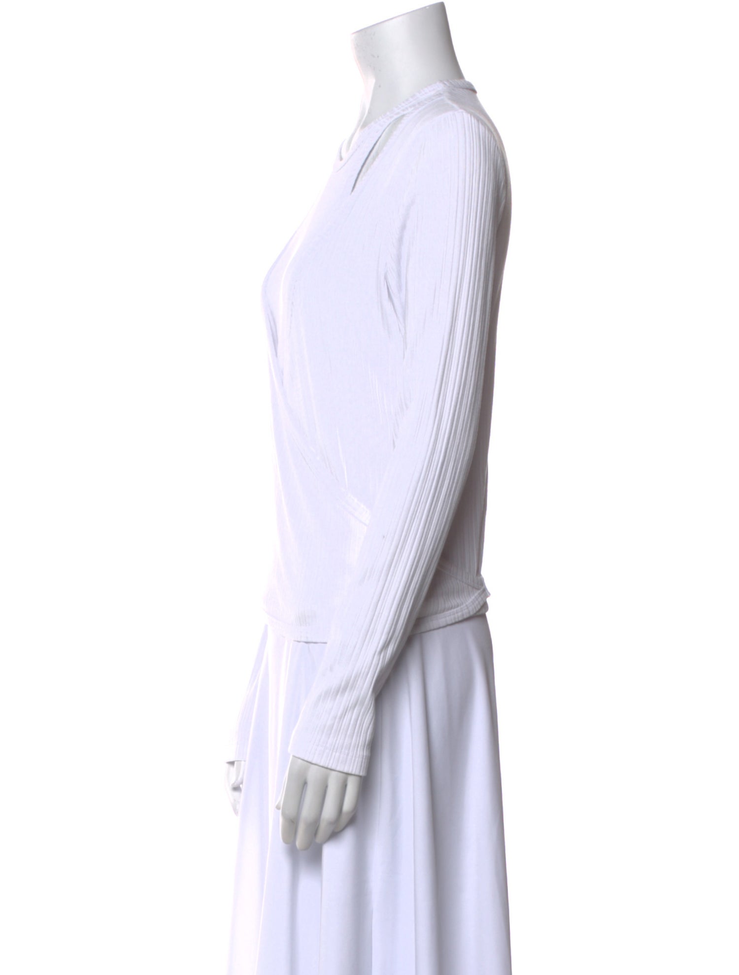 Ganni Crew Neck Long Sleeve Top