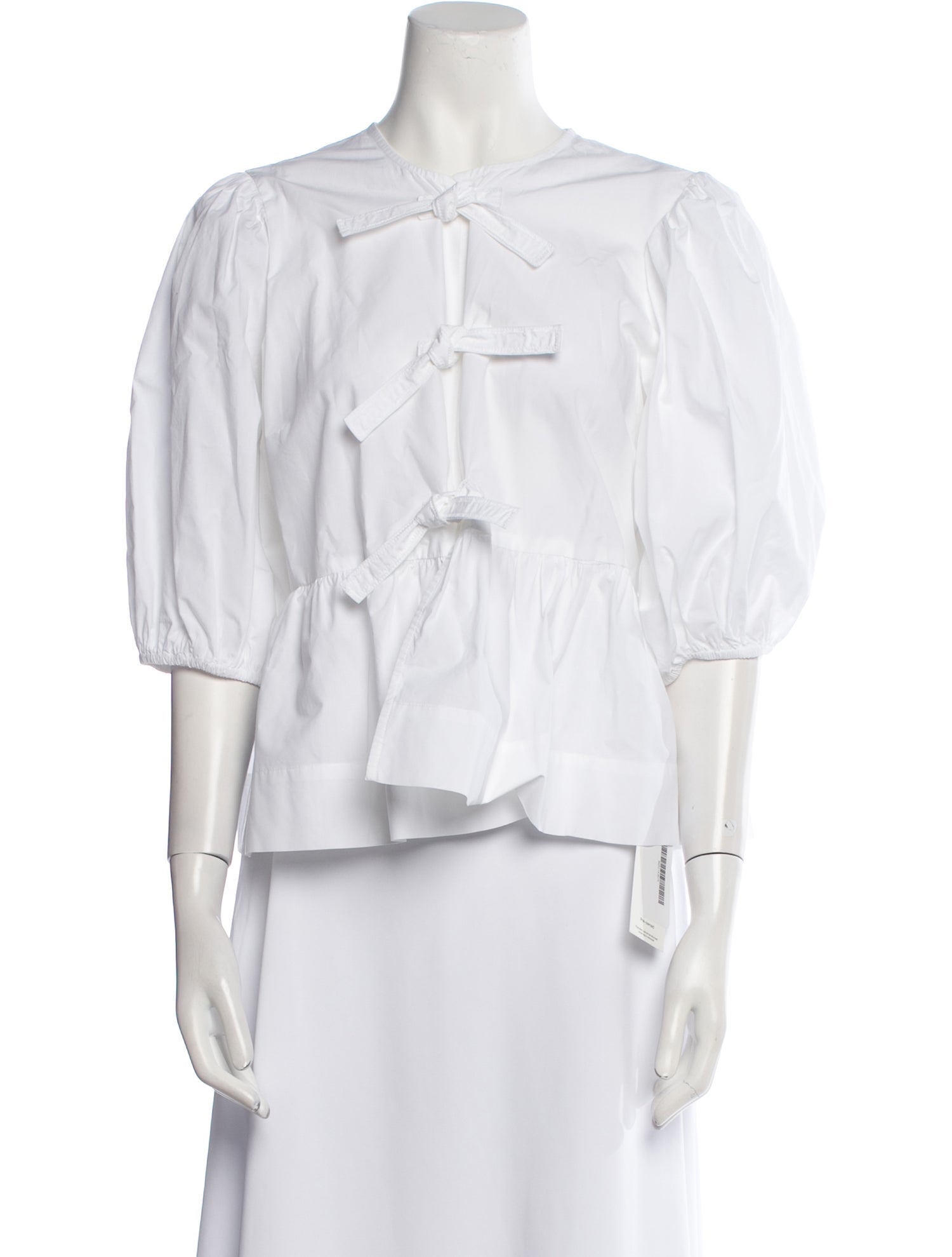 Ganni Three-Quarter Sleeve Blouse