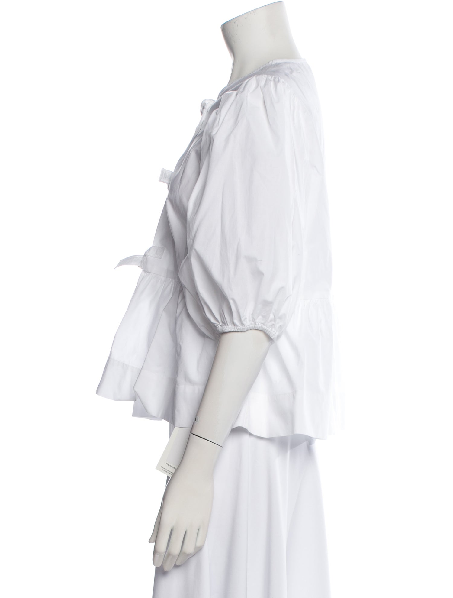 Ganni Three-Quarter Sleeve Blouse