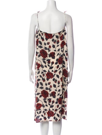 Ganni Silk Knee-Length Dress