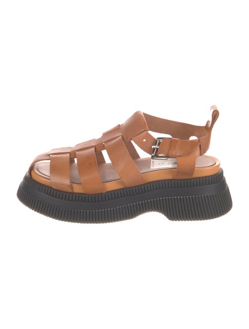 Ganni Leather Gladiator Sandals