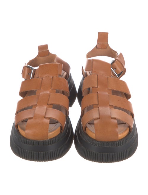 Ganni Leather Gladiator Sandals
