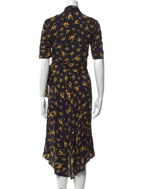 Ganni Floral Print Midi Length Dress