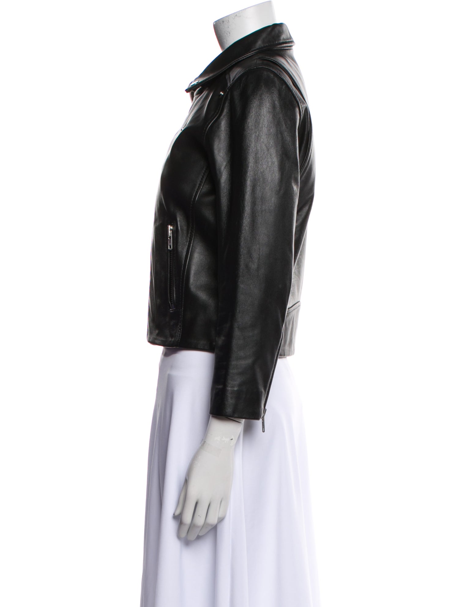 Ganni Leather Biker Jacket