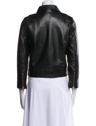 Ganni Leather Biker Jacket