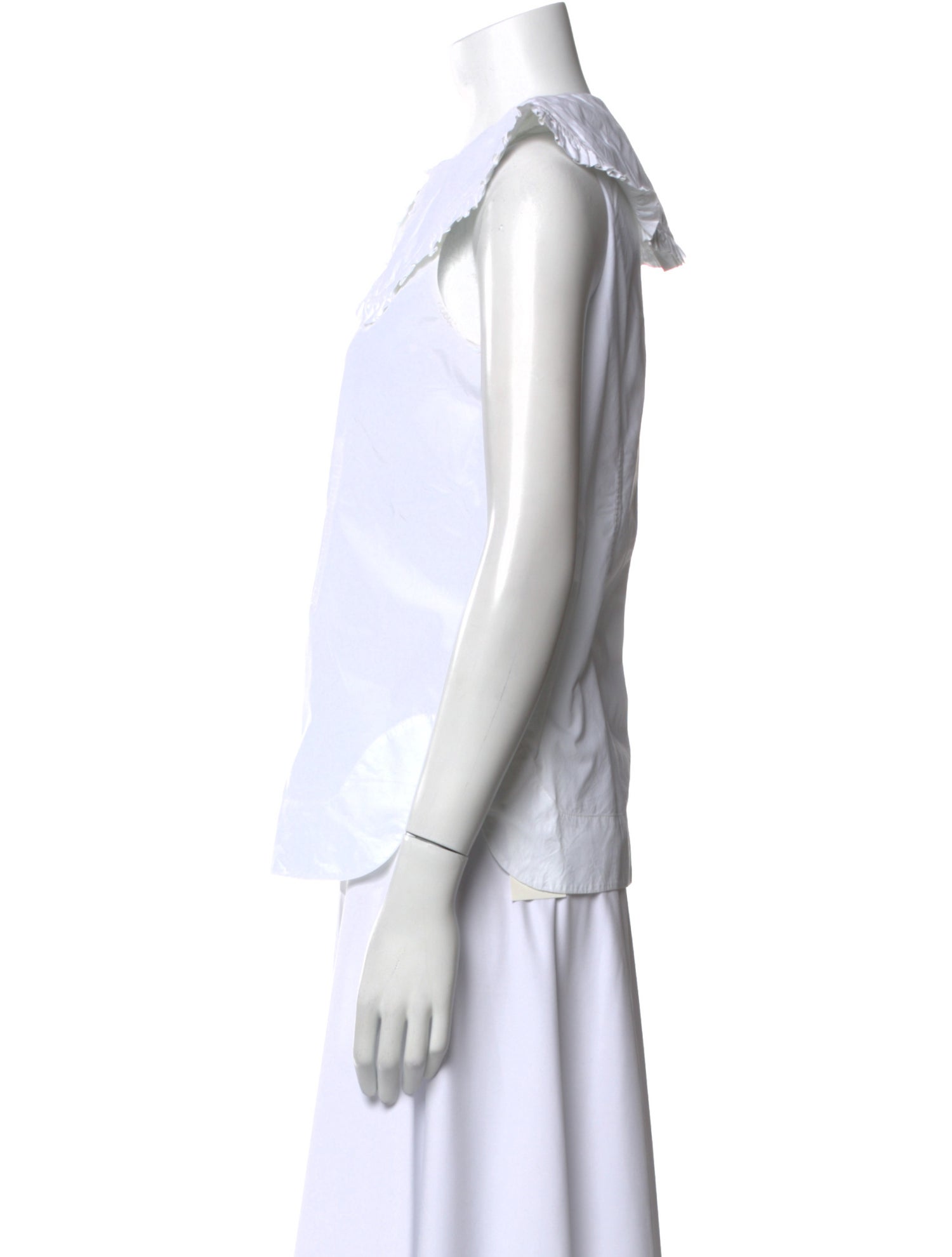 Ganni Sleeveless Button-Up Top