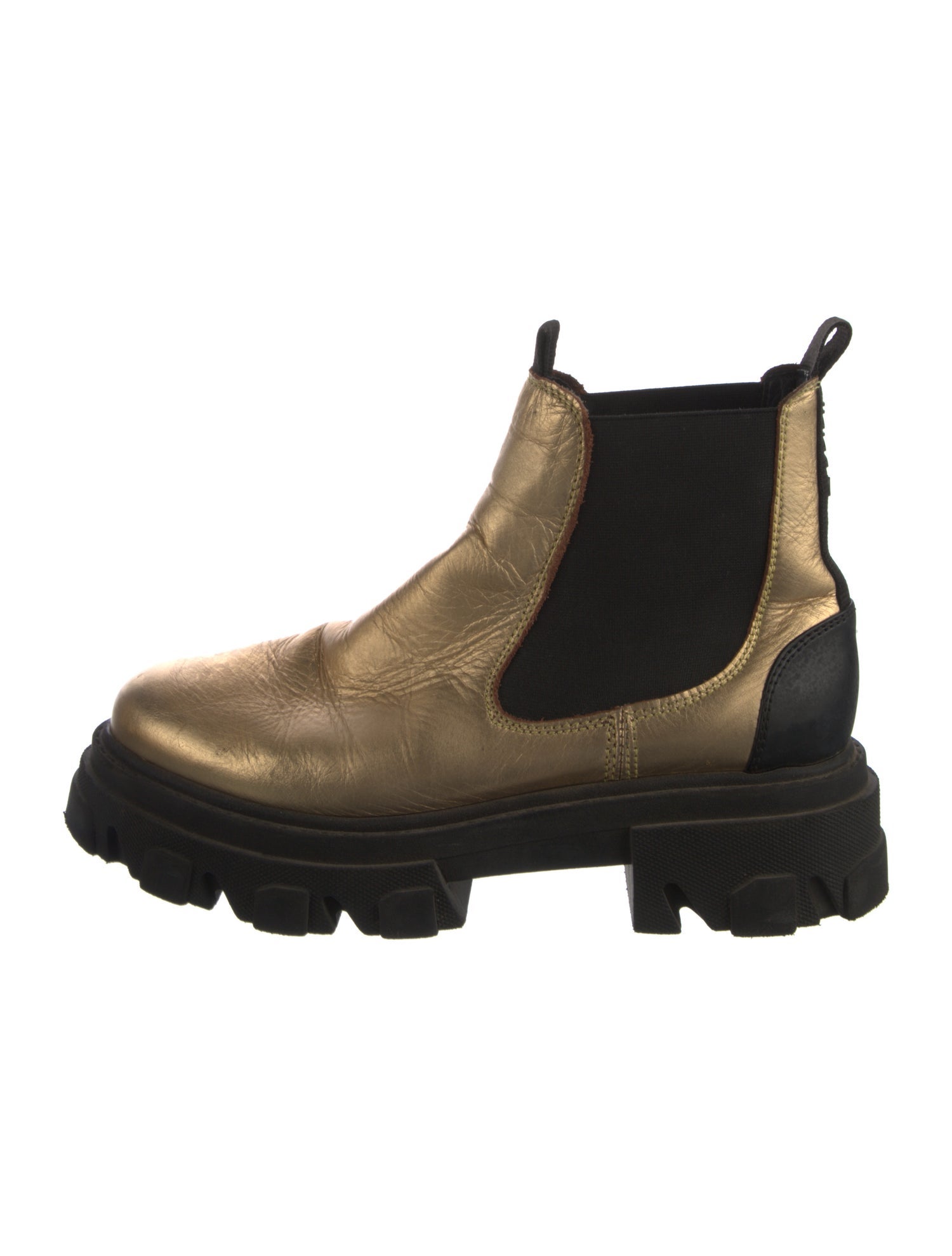 Ganni Leather Chelsea Boots