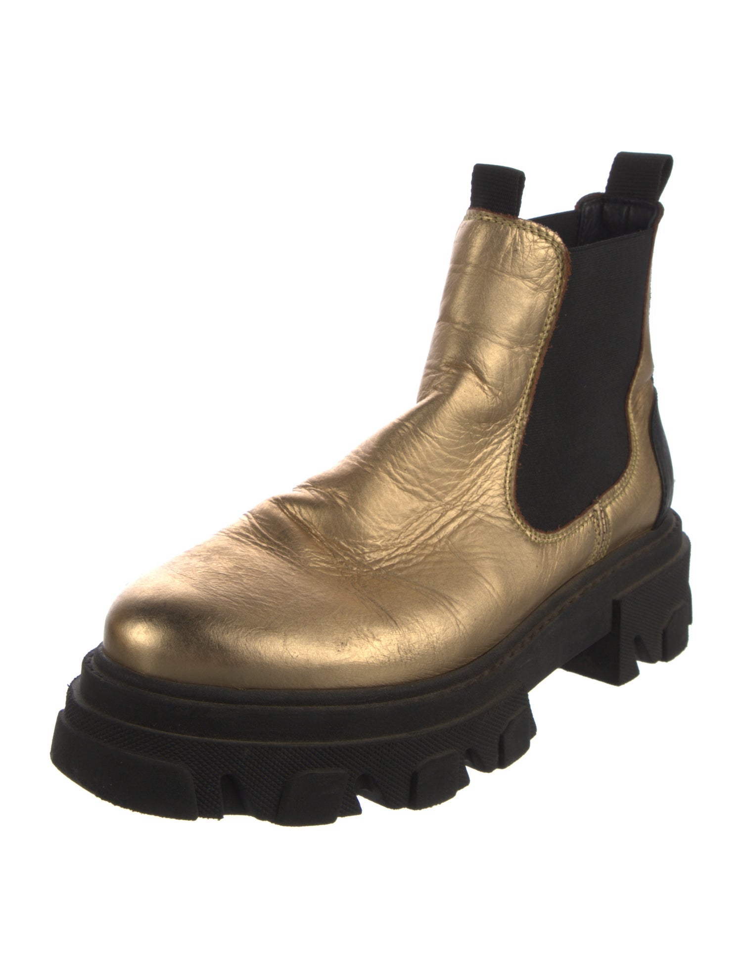 Ganni Leather Chelsea Boots