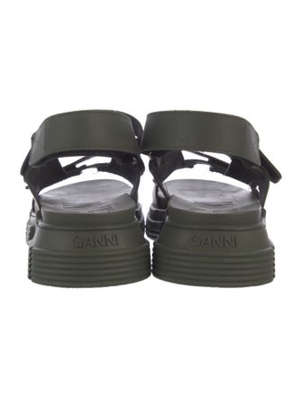 Ganni Rubber Slingback Sandals