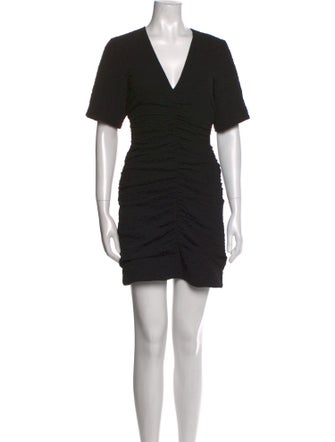 Ganni V-Neck Mini Dress