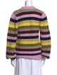 Ganni Striped Mock Neck Sweater