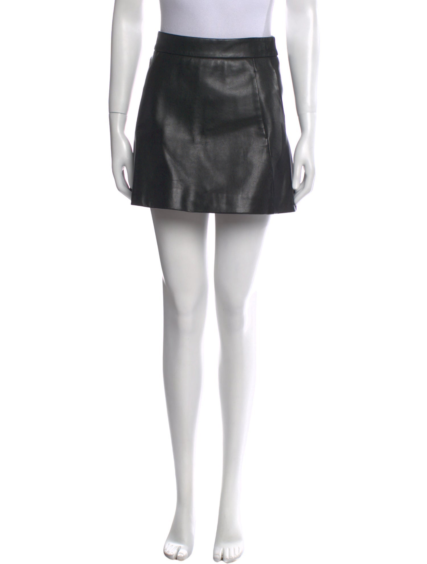 Ganni Lamb Leather Mini Skirt w/ Tags