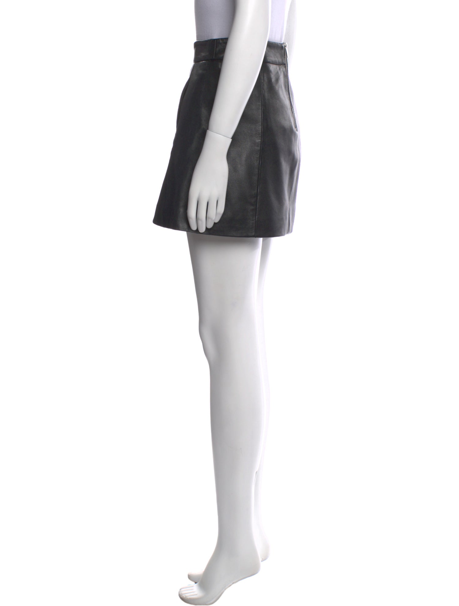 Ganni Lamb Leather Mini Skirt w/ Tags