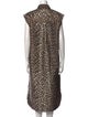 Ganni Animal Print Midi Length Dress