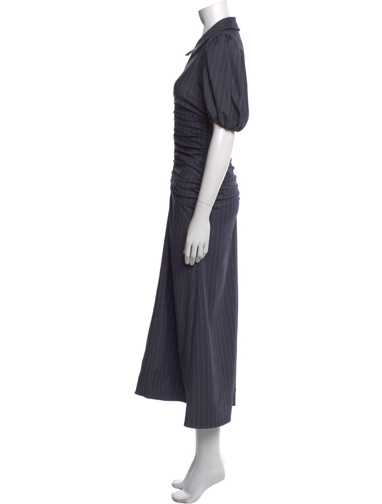 Ganni V-Neck Long Dress