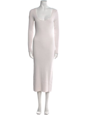 Ganni Scoop Neck Long Dress